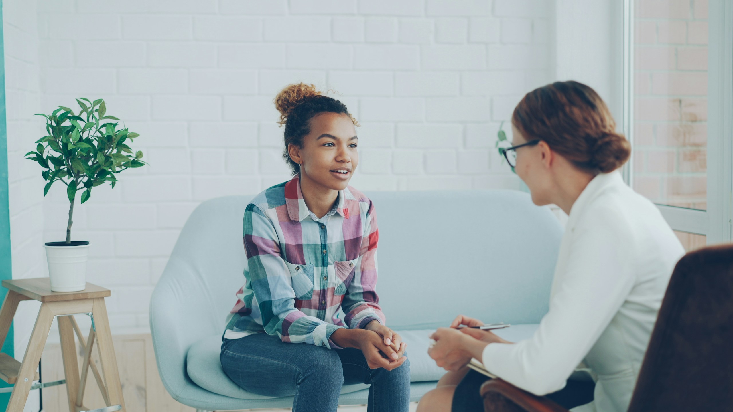 Illustrative adult consultation in a clinical office